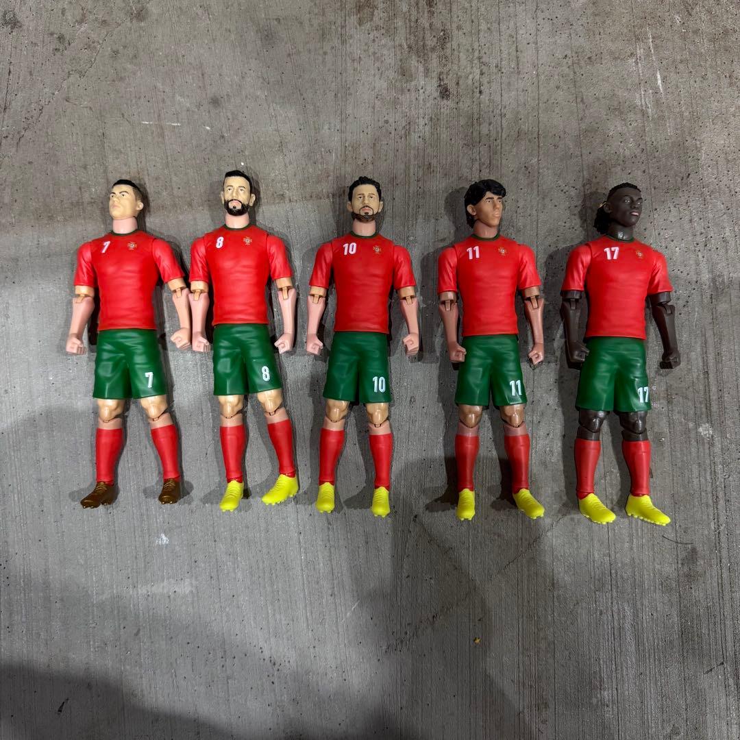 ポルトガル代表 サッカー選手フィギュア セット　ロナウド　希少　日本未発売