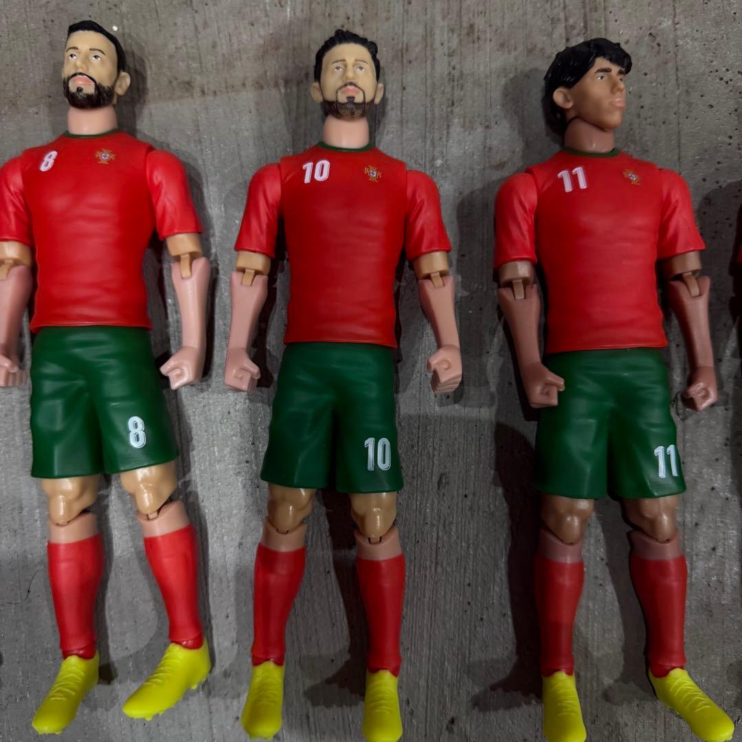 ポルトガル代表 サッカー選手フィギュア セット　ロナウド　希少　日本未発売