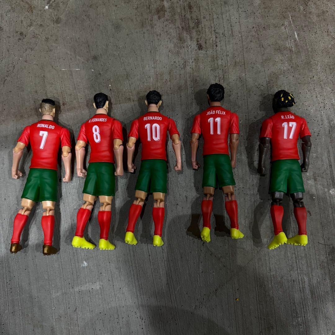 ポルトガル代表 サッカー選手フィギュア セット　ロナウド　希少　日本未発売