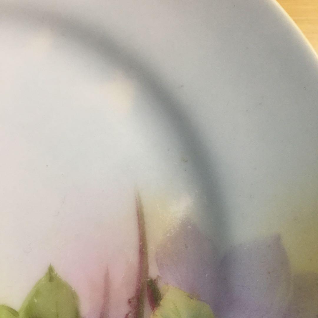 オールドノリタケの彩色皿二枚