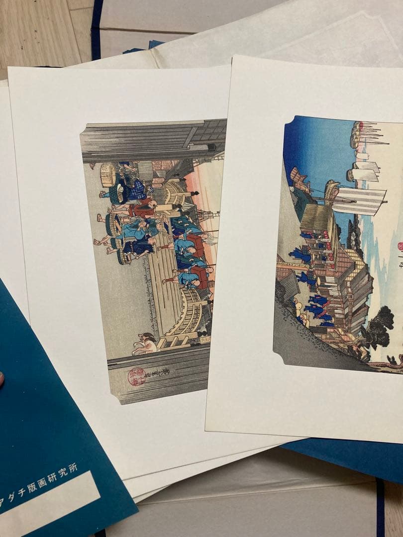 歌川広重 東海道五十三次 木版画 Utagawa Hiroshige 浮世絵