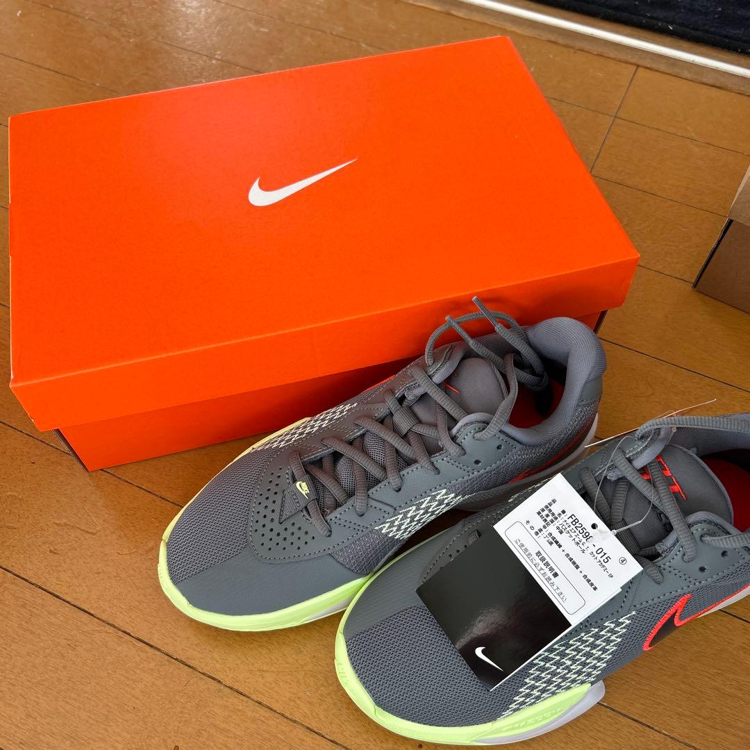 Nike バスケットボールシューズ グレー/ライム US 10.5