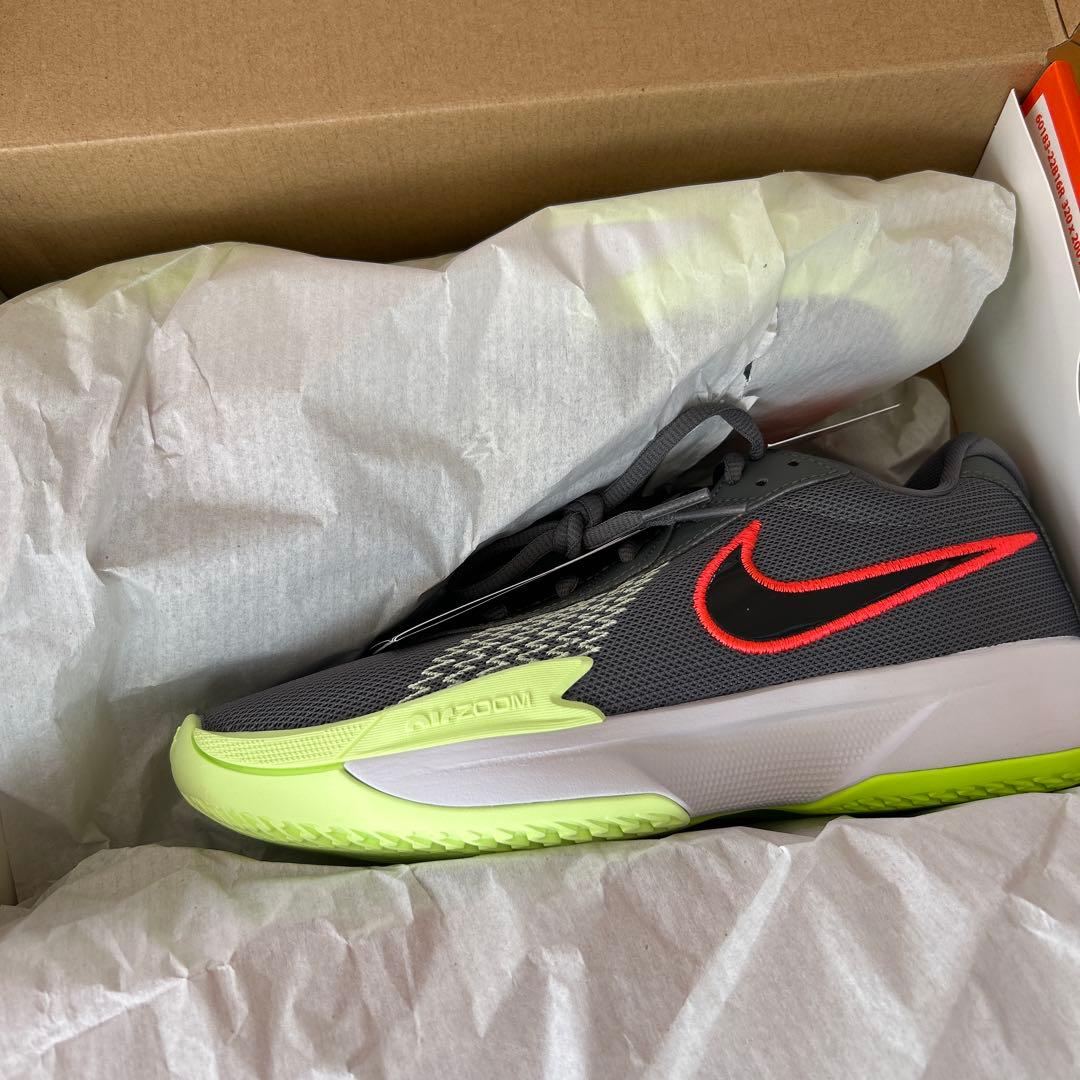 Nike バスケットボールシューズ グレー/ライム US 10.5