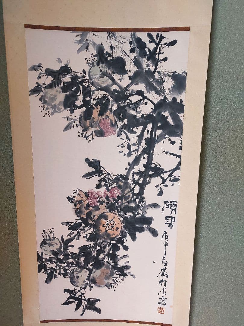 【値下げ】掛け軸 水墨画 縁起物 開運 骨董品 床の間 珍品