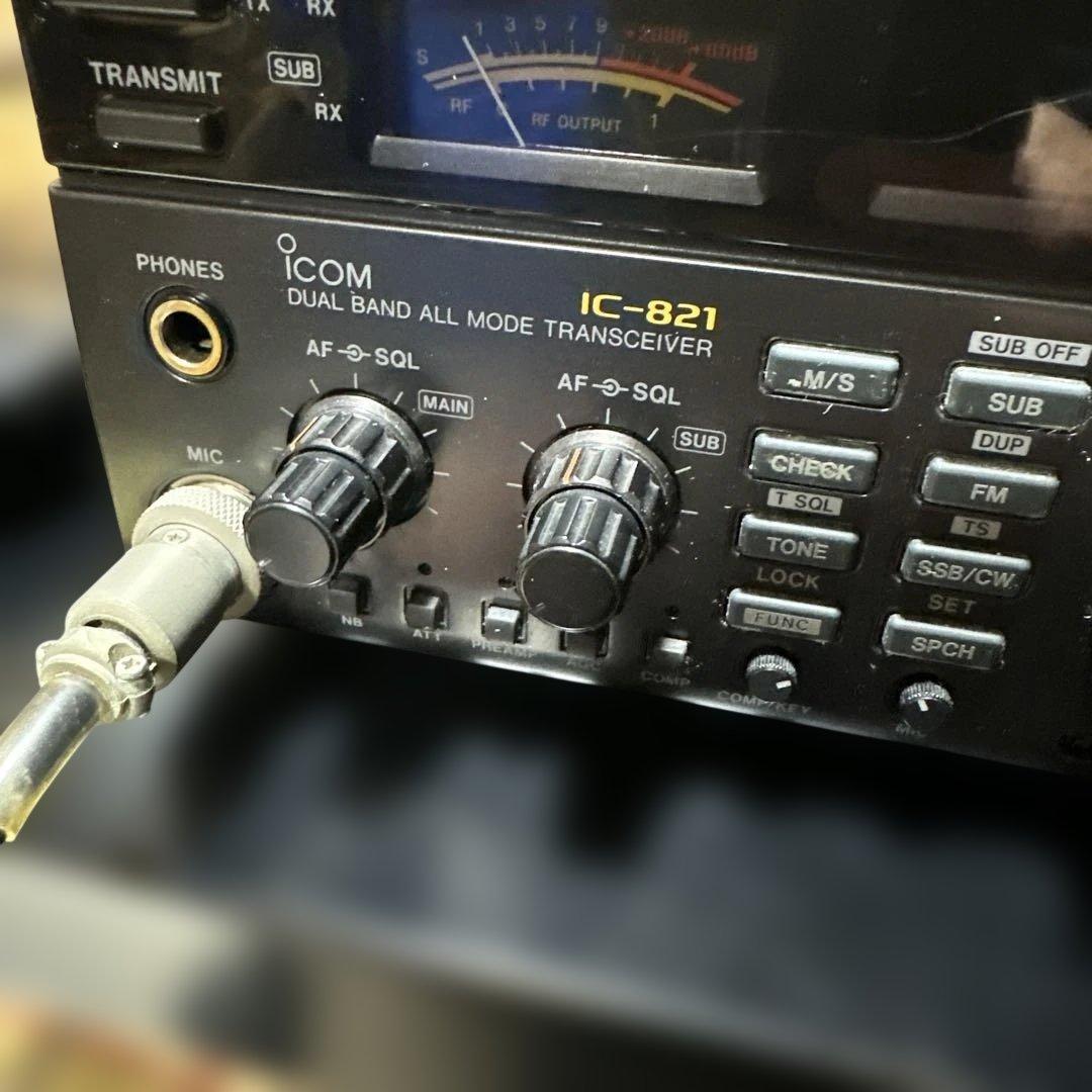 ICOM IC-821 トランシーバー 取扱説明書付き ジャンク