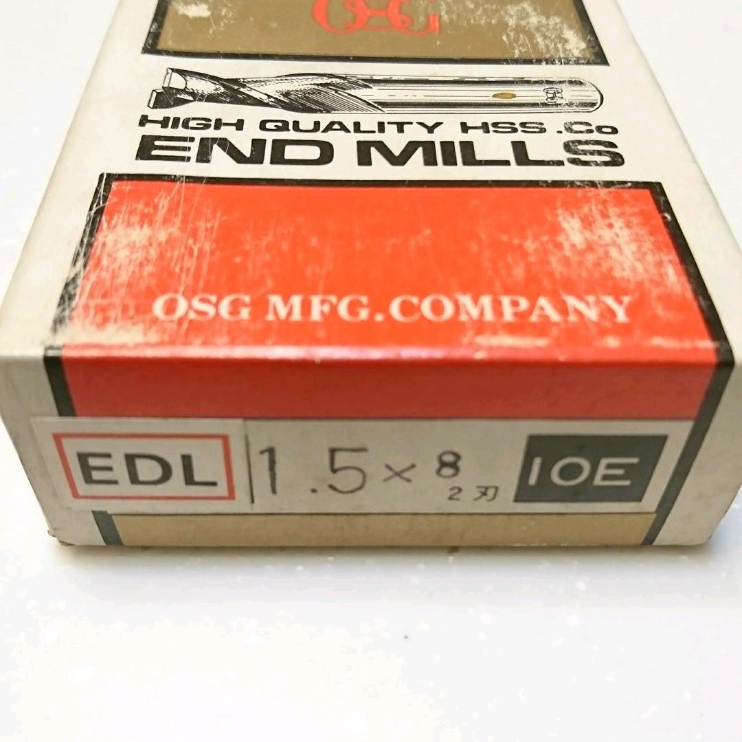 OSG EDL ф1,5×8 (刀長) ２枚刃 6本