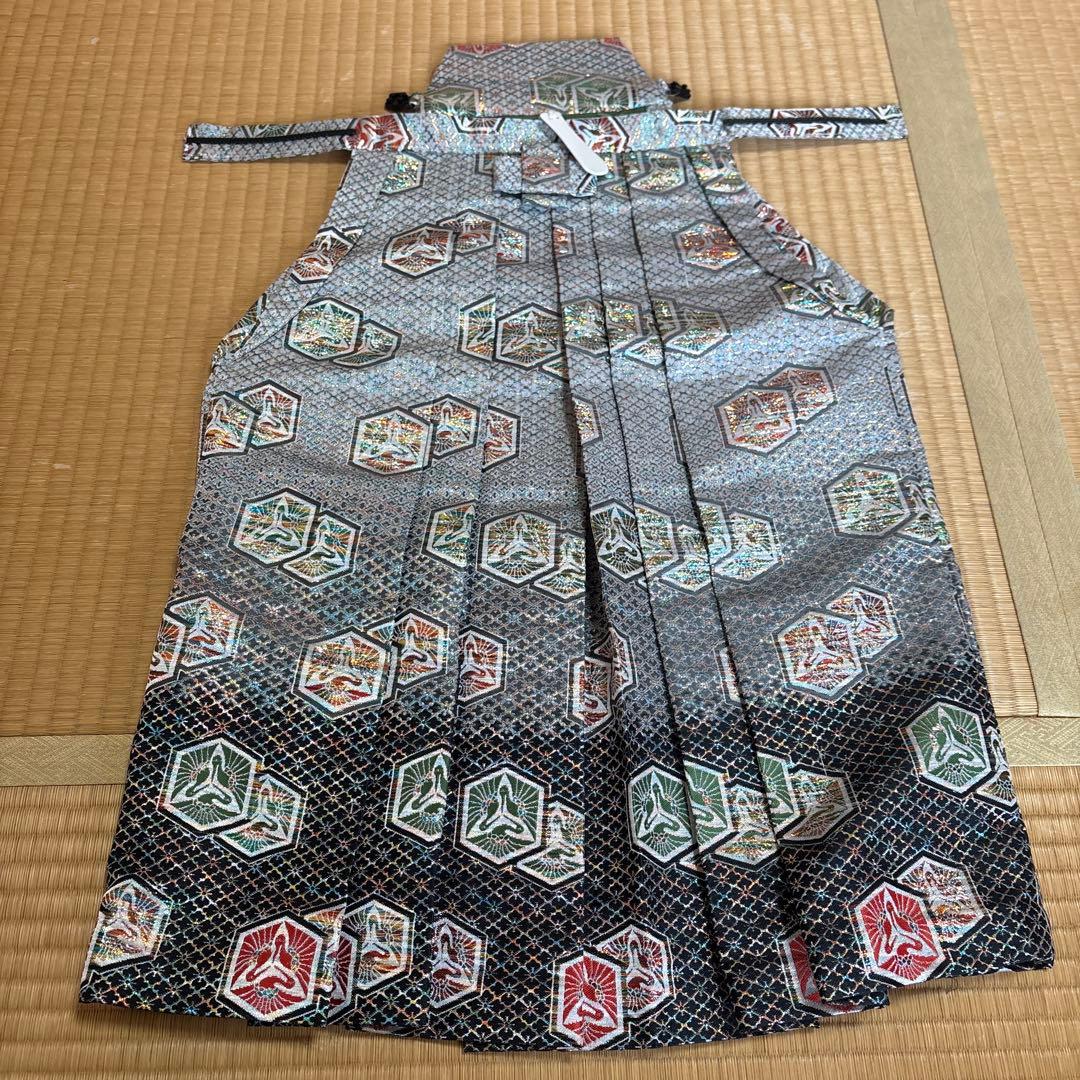 【美品】七五三　男児袴小物セット　グラデーションラメ使用
