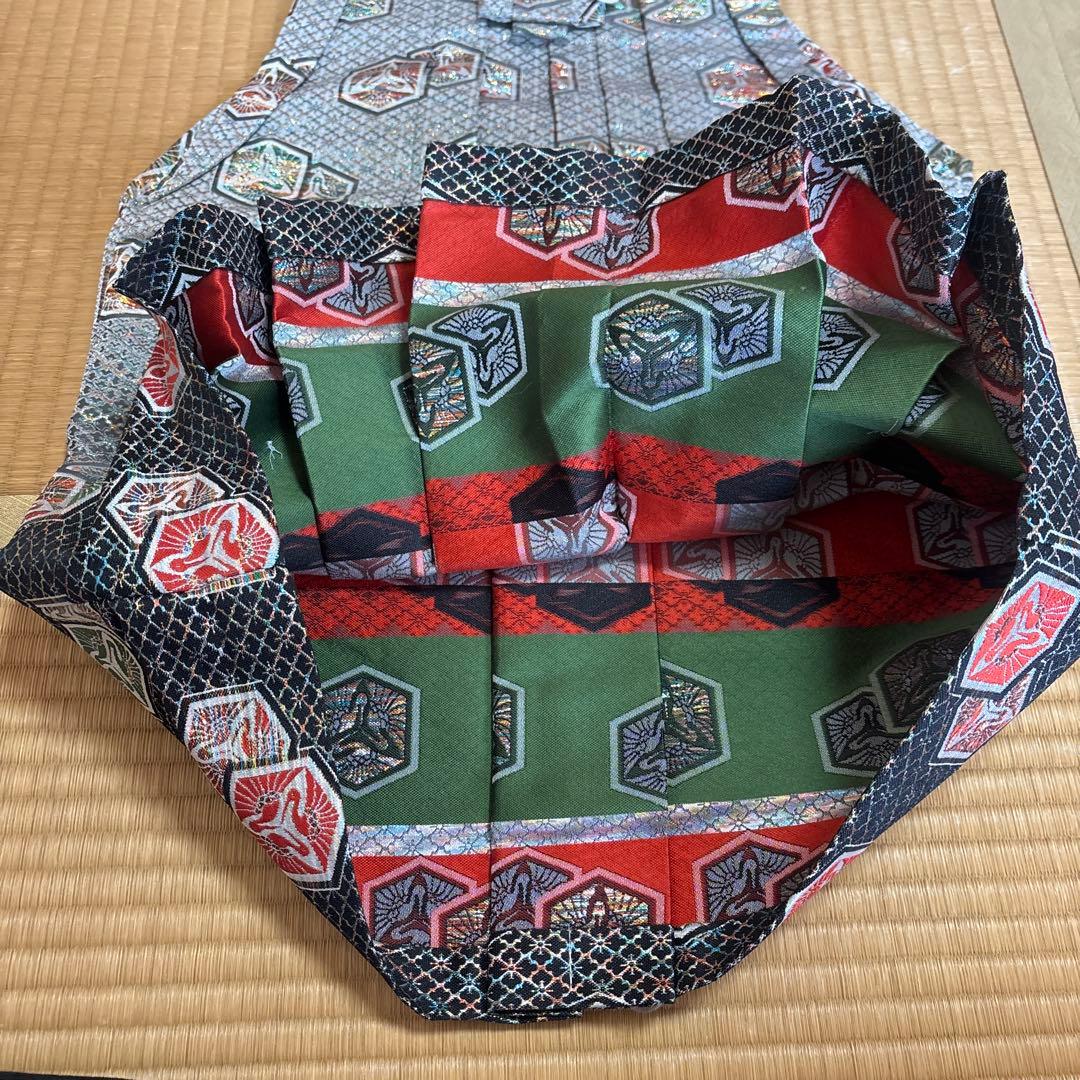【美品】七五三　男児袴小物セット　グラデーションラメ使用