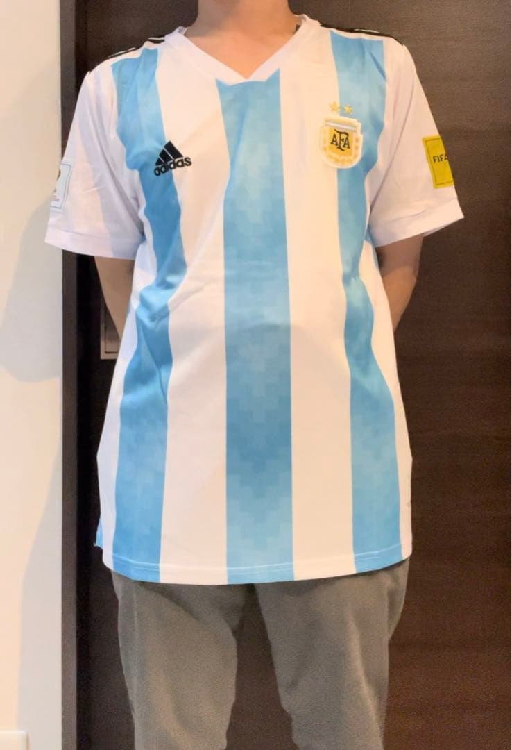 【新品】2018 W杯　アルゼンチン　adidas ユニフォーム　XL