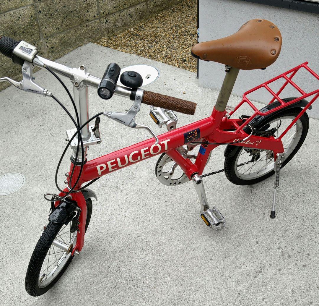 PEUGEOT 折り畳み自転車　コリブリ　レッド(北海道、沖縄除く)