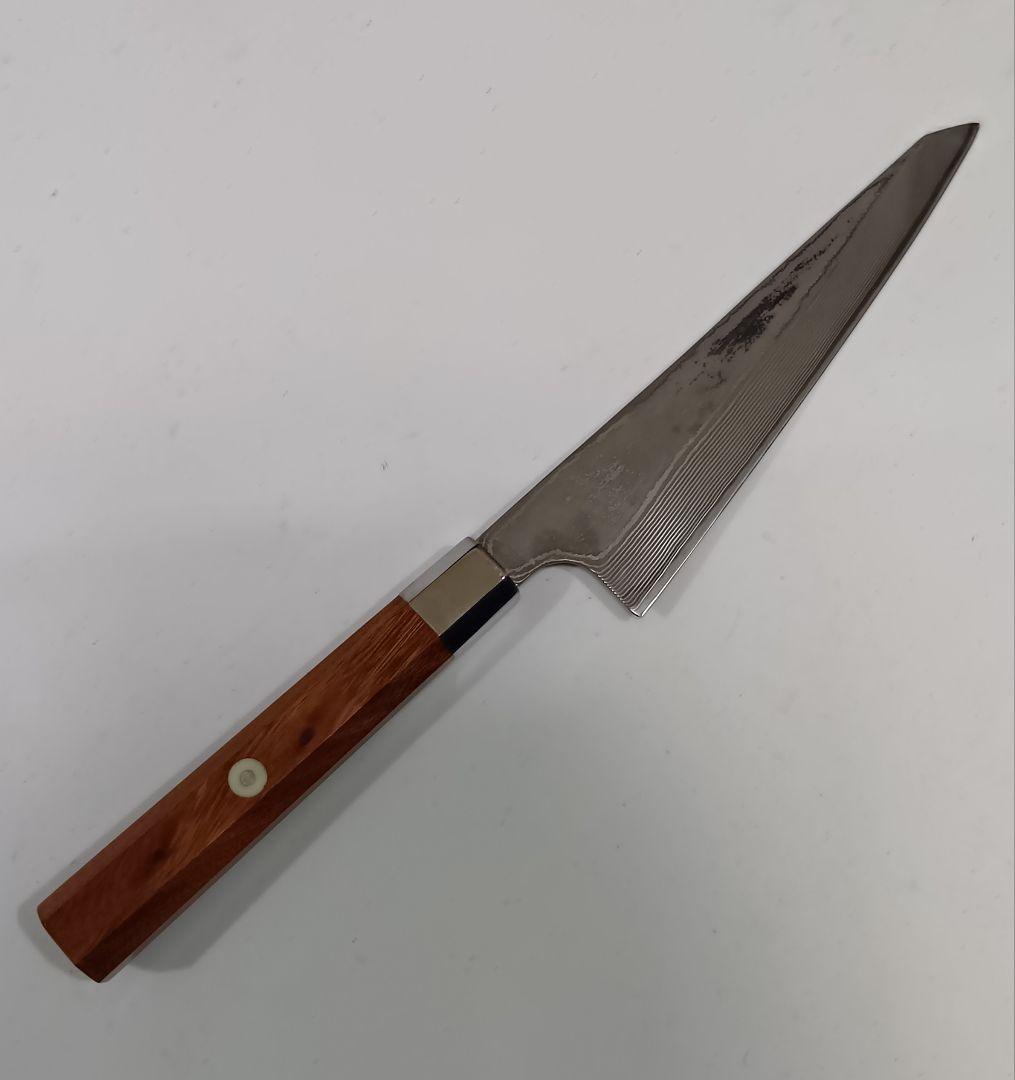 V金10号 67層ダマスカス 骨スキ 捌き ペティ 15cm 包丁 紫檀柄
