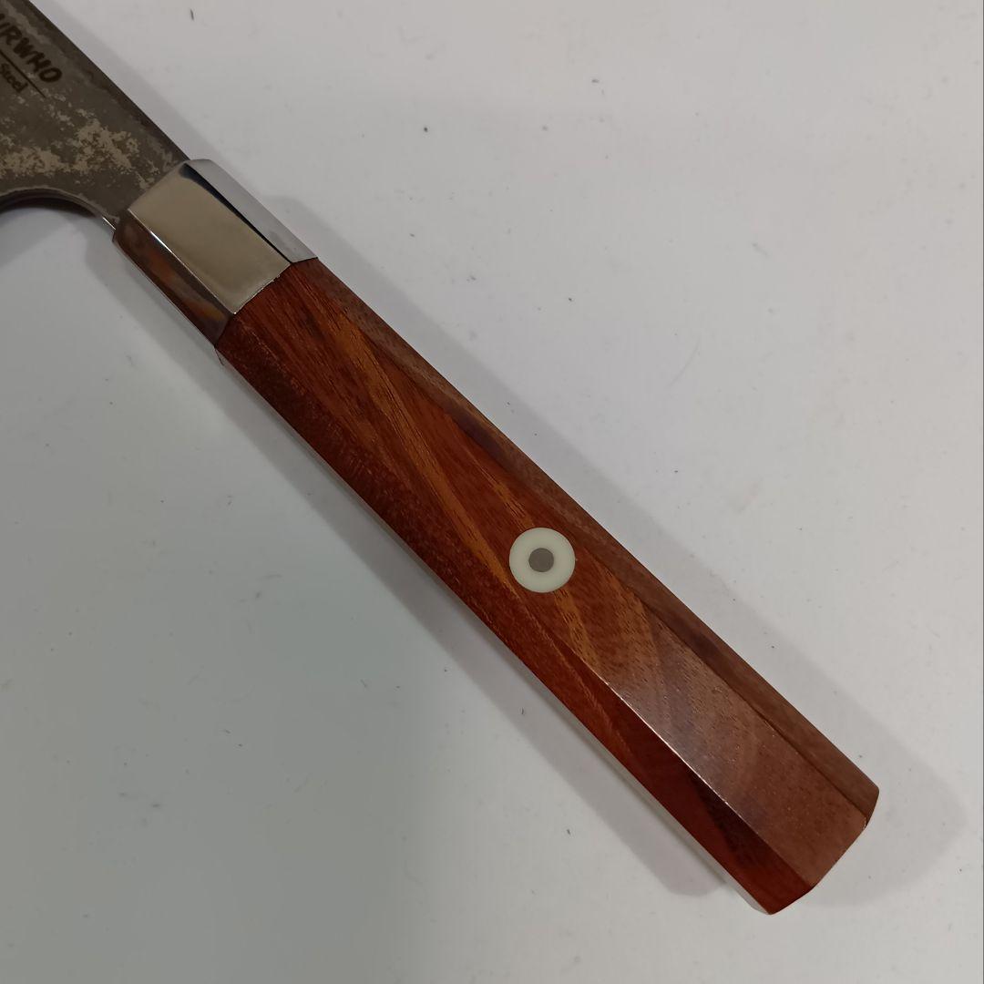 V金10号 67層ダマスカス 骨スキ 捌き ペティ 15cm 包丁 紫檀柄