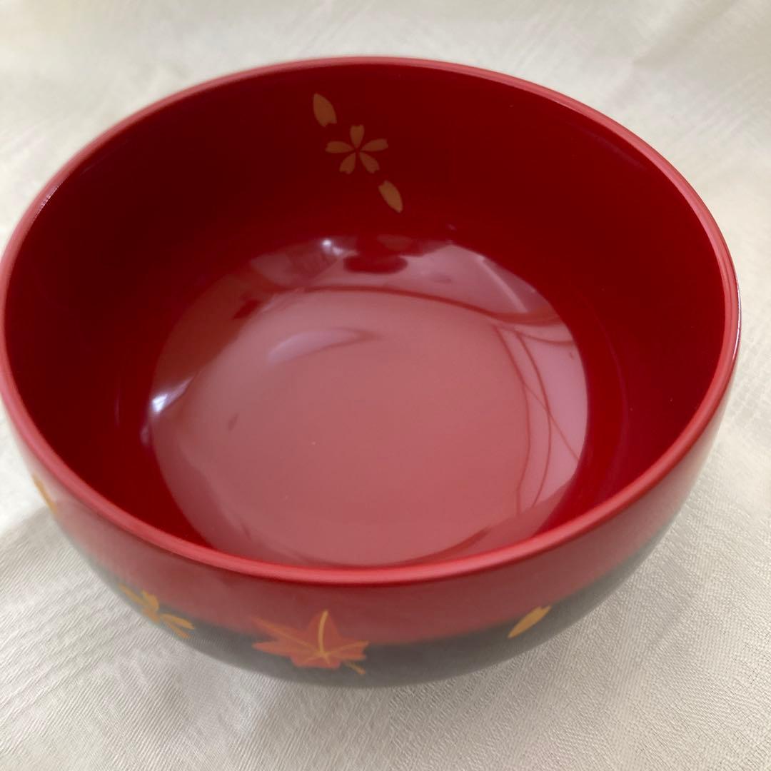 【未使用品】越前漆器　汁椀5個セット お正月　お祝い　箱付き