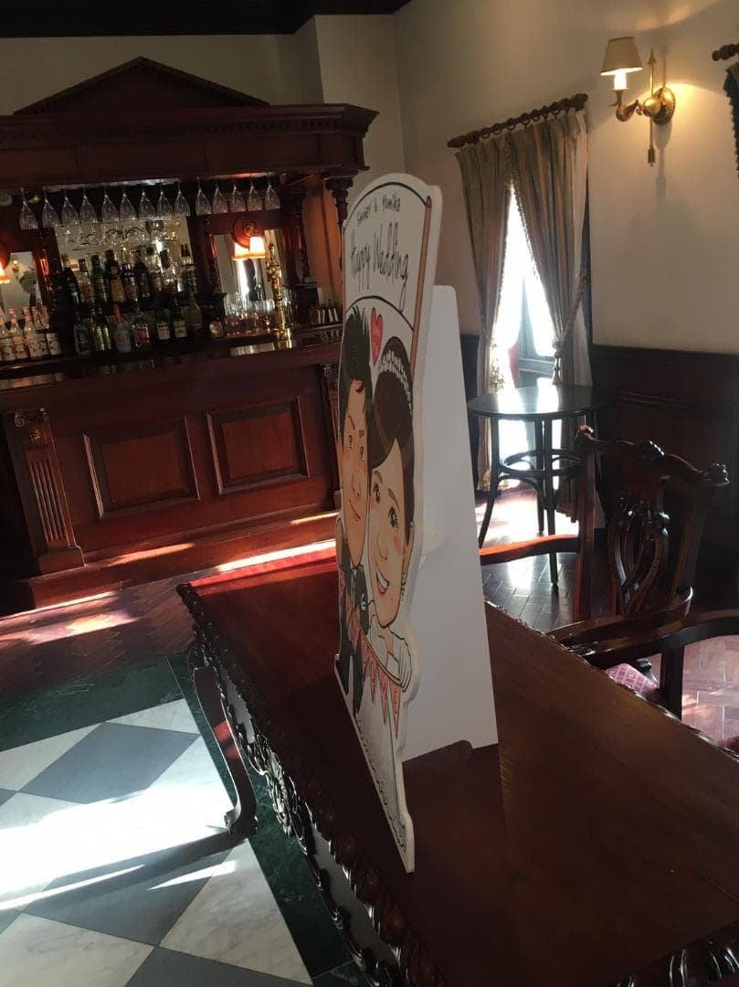 似顔絵特大パネル★結婚式　二次会　ウェルカムボード　似顔絵　結婚準備