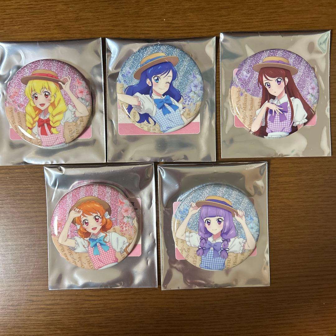 【アイカツ!】グリッター缶バッジ カントリーワンピ