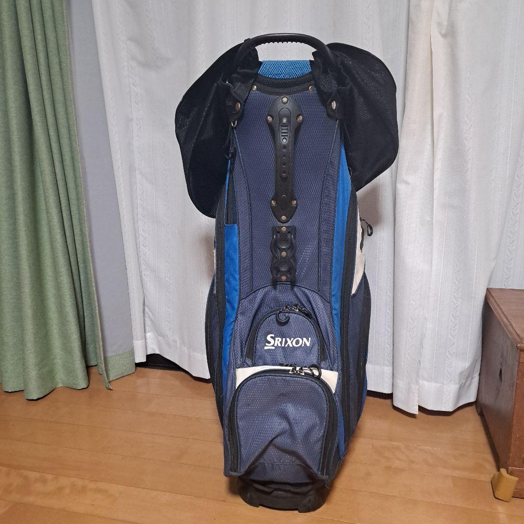 Srixon キャディバッグ 便利な14分割収納。軽量。フード付き。