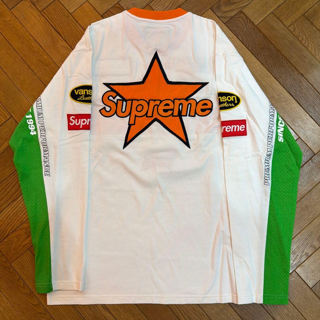 Supreme/vanson Leathers 長袖シャツ Mサイズ