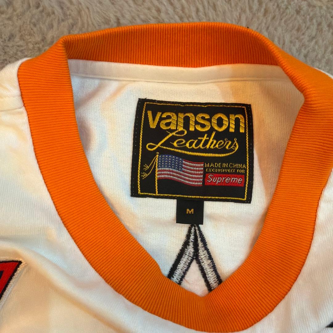 Supreme/vanson Leathers 長袖シャツ Mサイズ