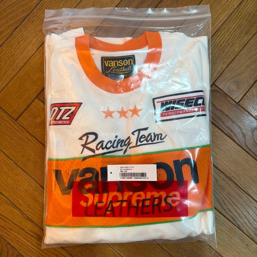 Supreme/vanson Leathers 長袖シャツ Mサイズ
