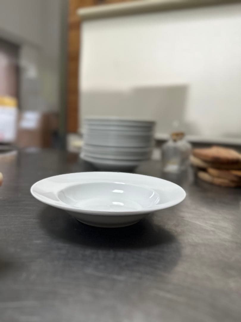 Chinaware 白い平皿 陶器製×6枚セット