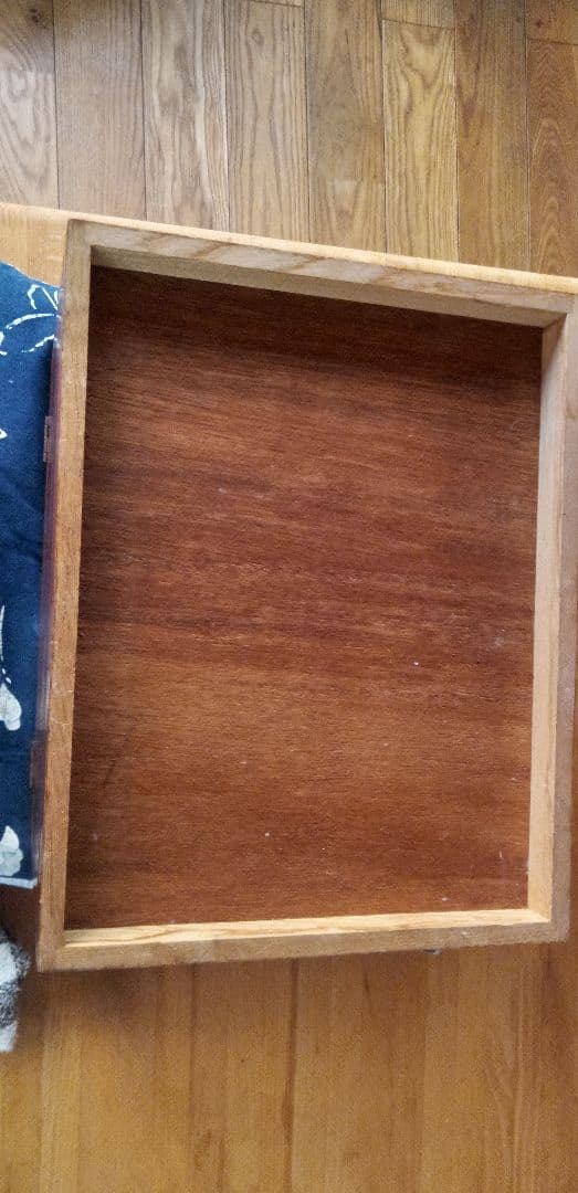 けやき　裁縫箱　針箱　アンティーク　レトロ　小物入れ未使用