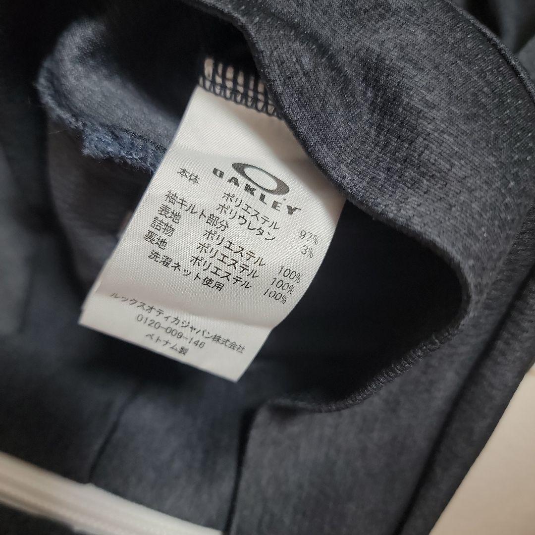 オークリー OAKLEY 長袖 ジップアップ トレーナー ブラック L