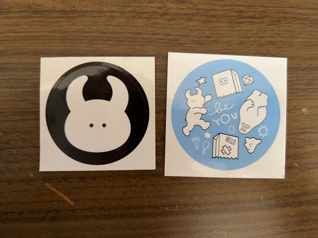 UAMOU・おばけちゃん・ステッカー　セット　ソフビ