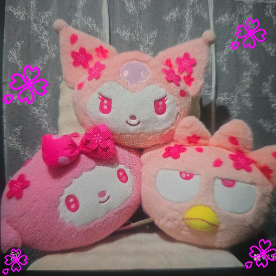サンリオ さくらカラー超デカクッション バットばつ丸&クロミ&ピアノ