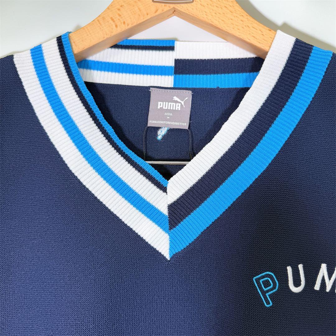 新品 PUMA ゴルフ Vネック ドラマ衣装 ニット スカート 上下セット