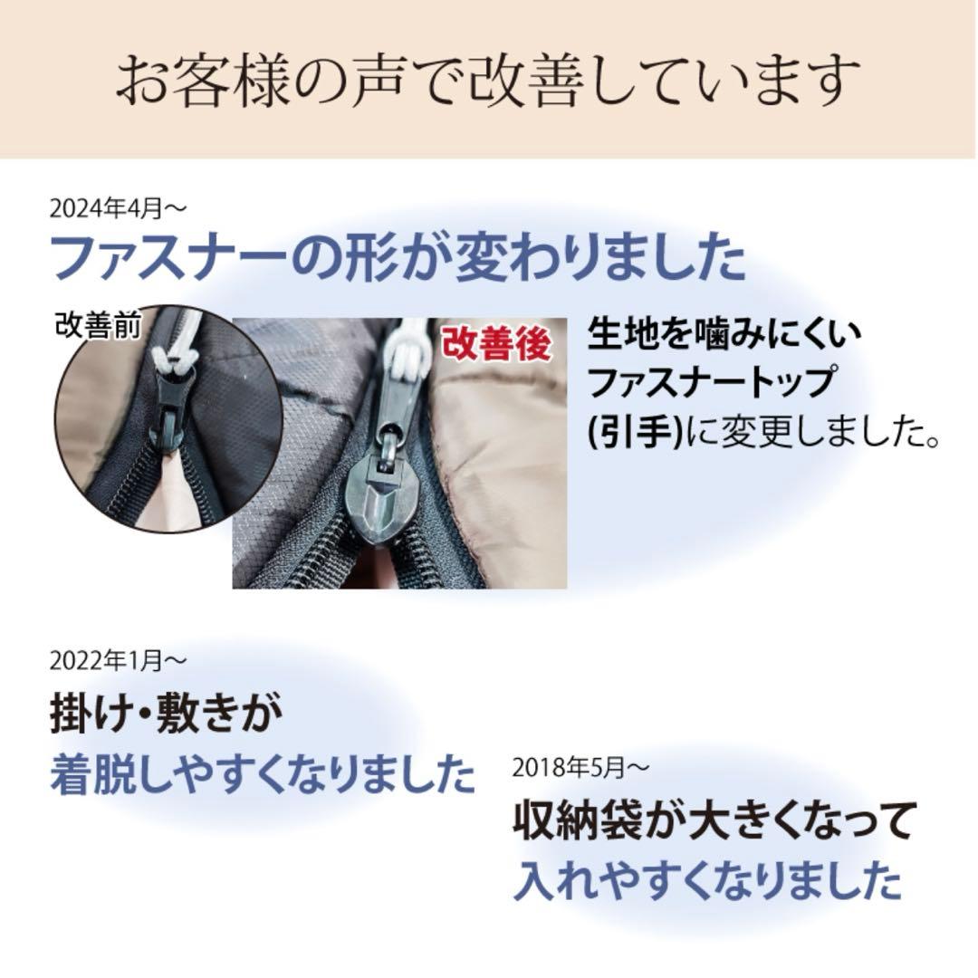 寝袋 秋冬用 冬用 ねぶくろん 洗濯可能 2.5kg 寒冷地用 キャンプ 布団