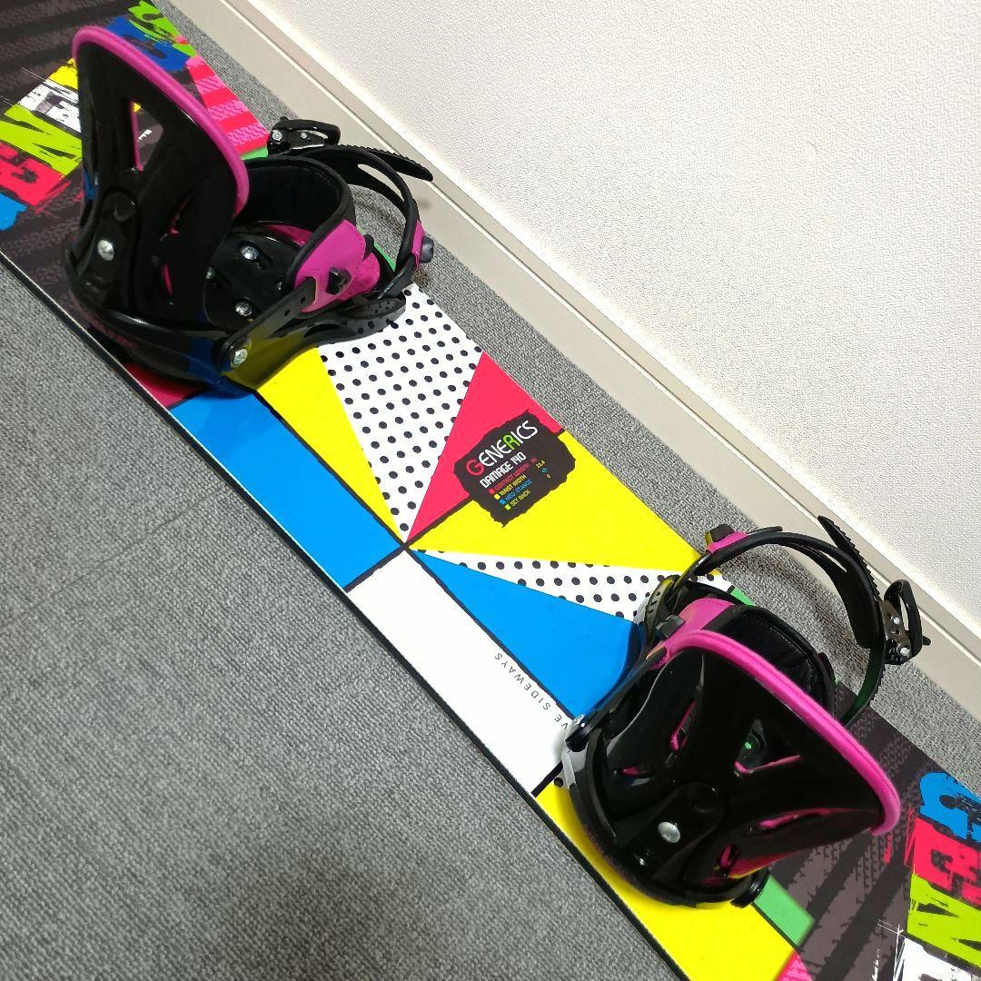 最終価格 スノーボードセット Generics 140cm IGNIO S/M