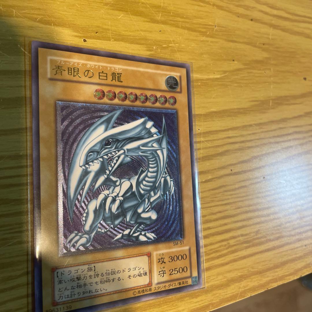 遊戯王レリーフ　レッドアイズ　ブルーアイズ青艶