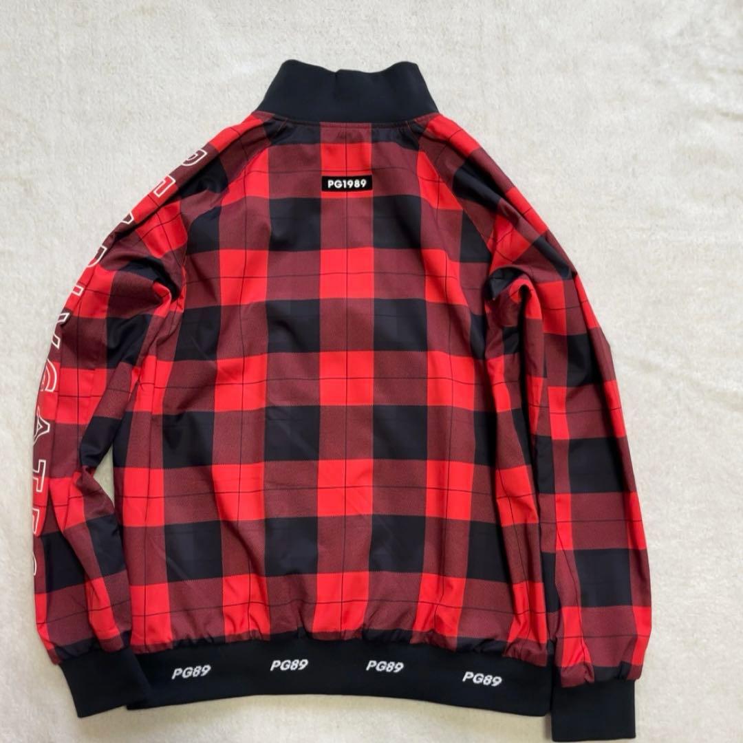 極美品　近年　パーリーゲイツ　蓄熱裏地　スニード　ジャケット　チェック　レッド