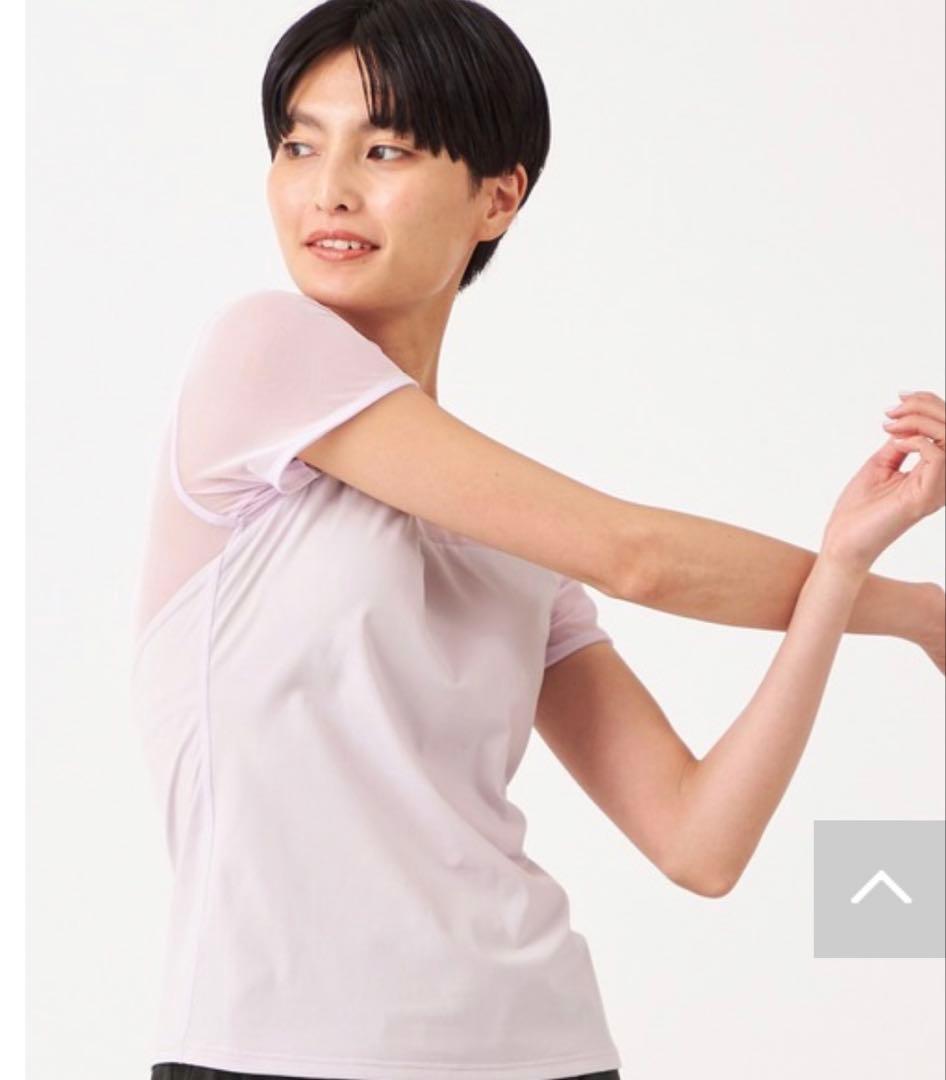 【新品タグあり】Chacott ライトトップTシャツMライラック