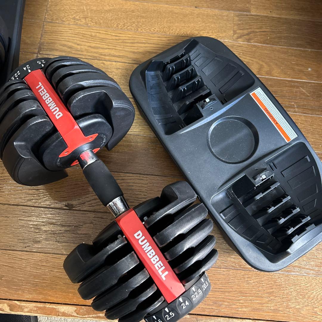 ❷ DUMBBELL 可変式ダンベル 24kg アジャスタブルダンベル