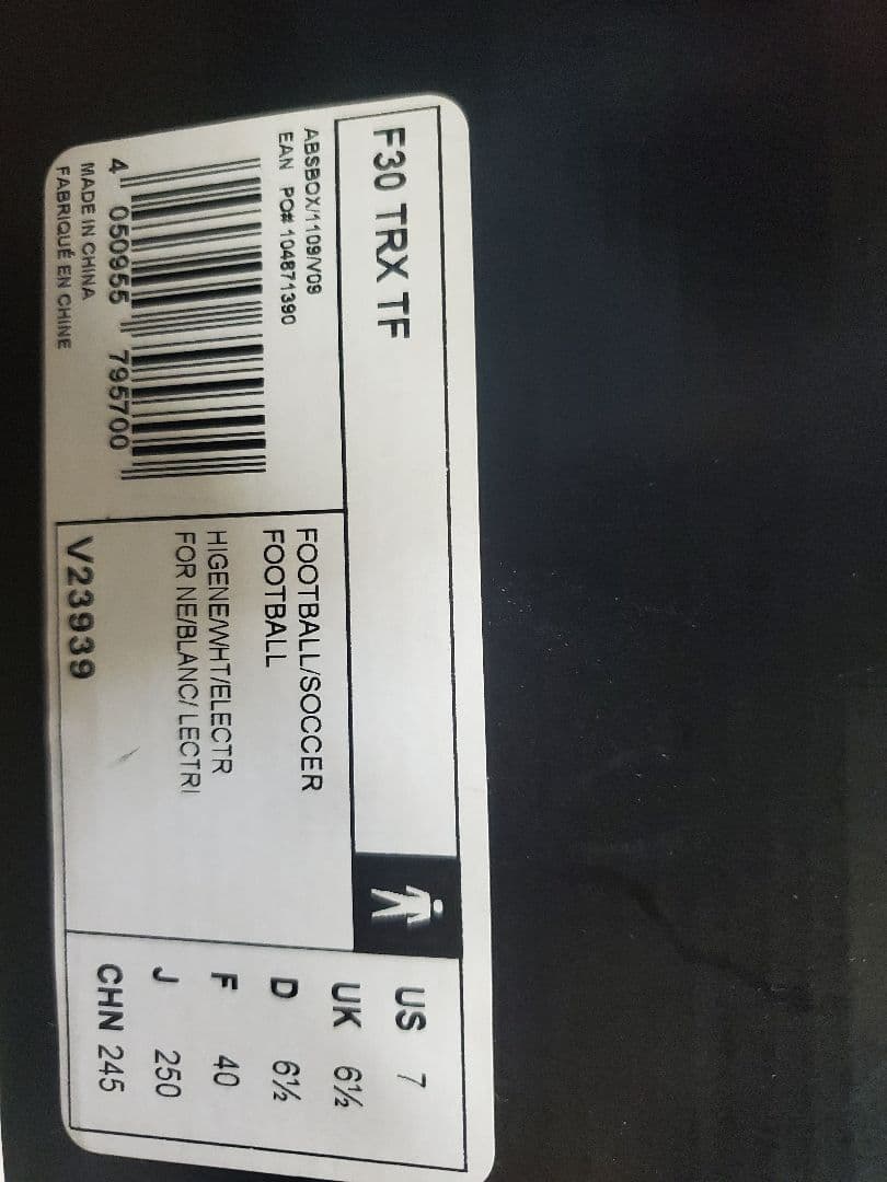 adidas F30 TRX TF サッカーシューズ US7