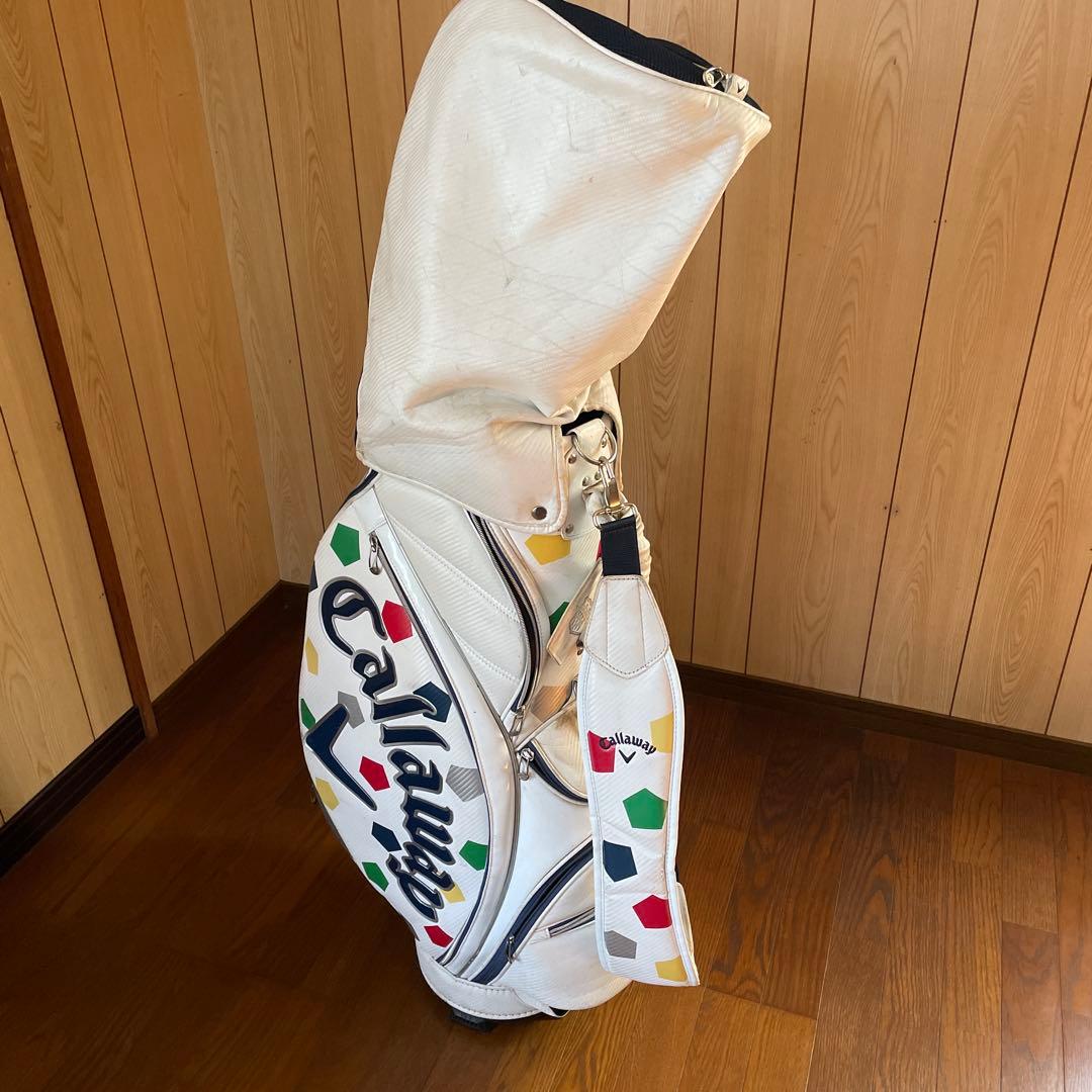 Callaway ゴルフキャディバッグ ホワイト/ネイビー