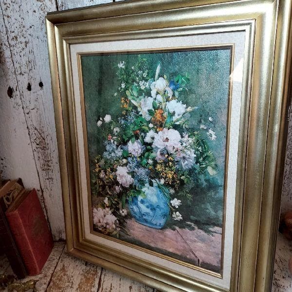 オーギュスト ルノワール 春の花束 1866 複製画 額装 アート 静物画