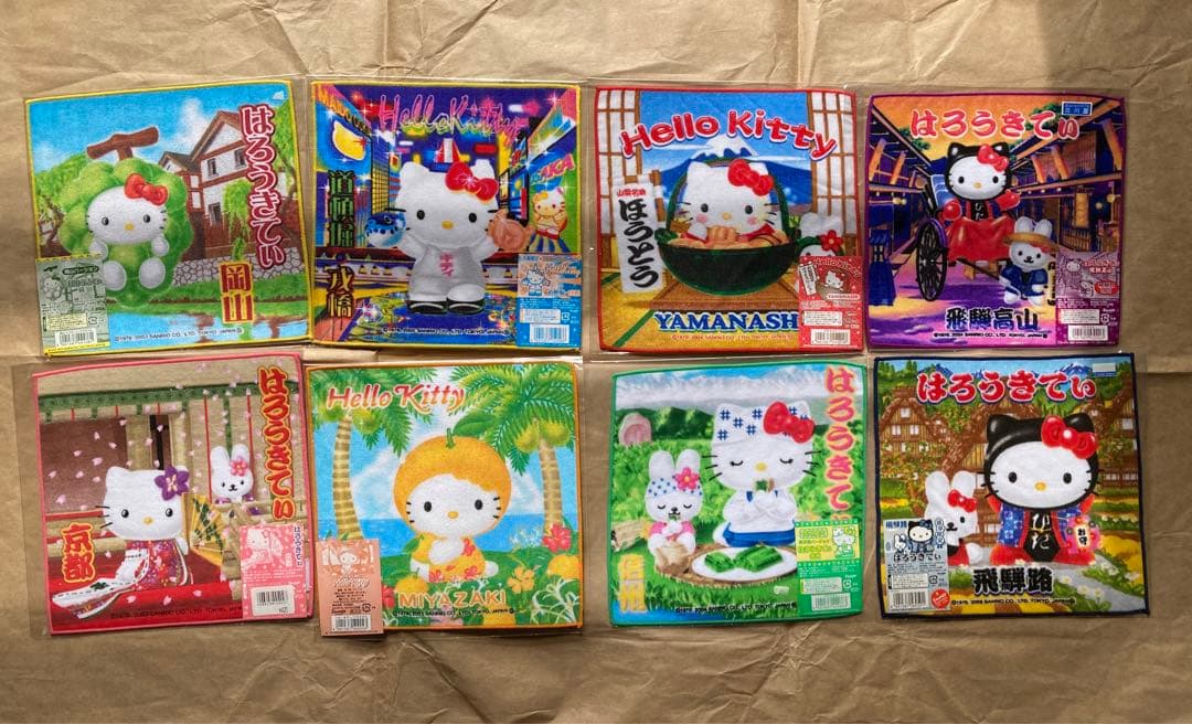 ハローキティ ご当地タオルハンカチ 40枚