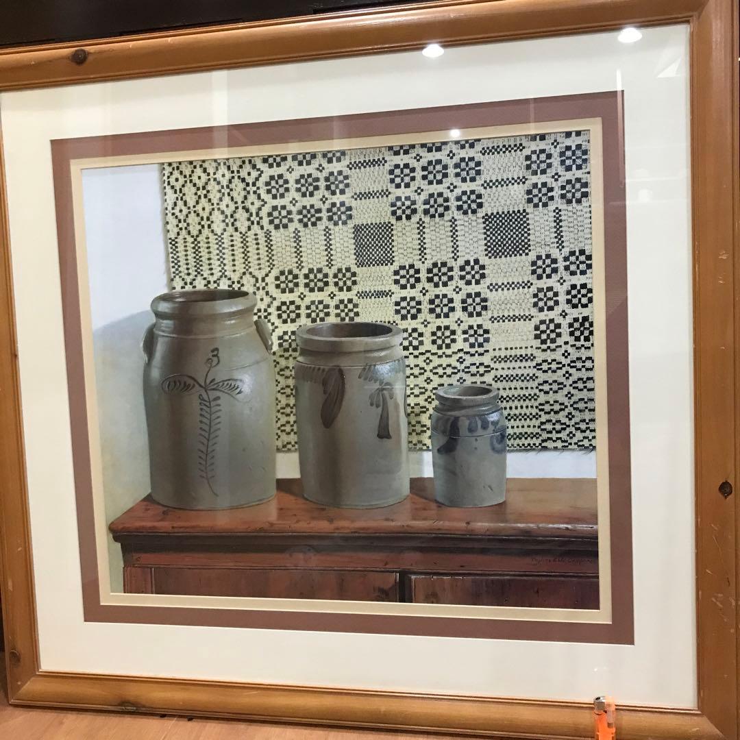 ポーリンカンパネリのポスター額縁入り　アメリカにて購入　中古品　かなり大サイズ