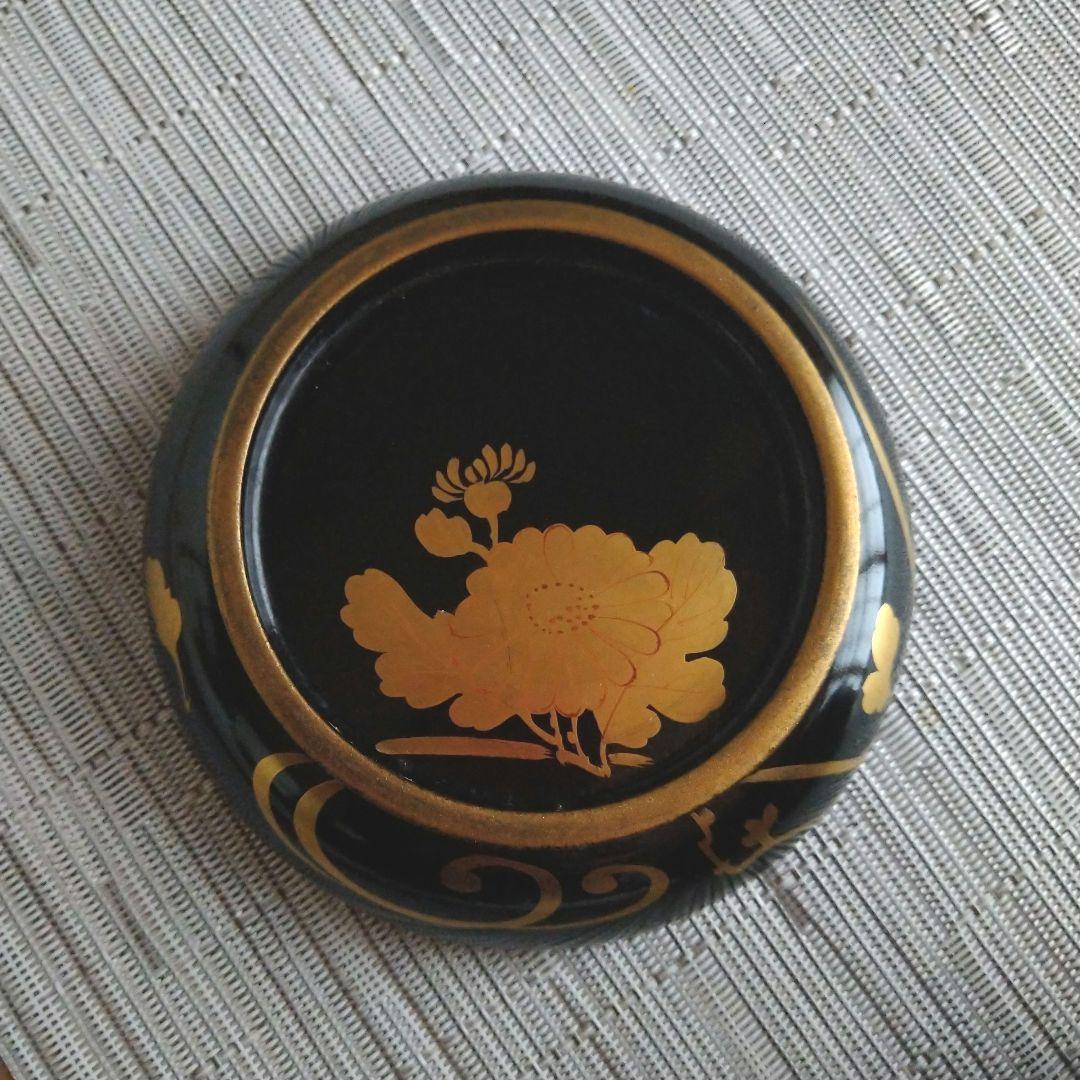 漆器 煮物椀 5個 金箔 レトロ