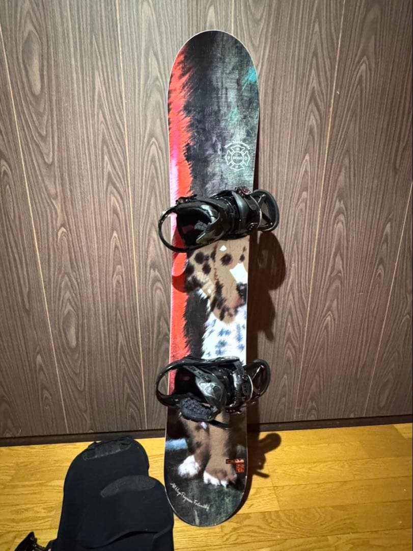 スノーボード 犬デザイン