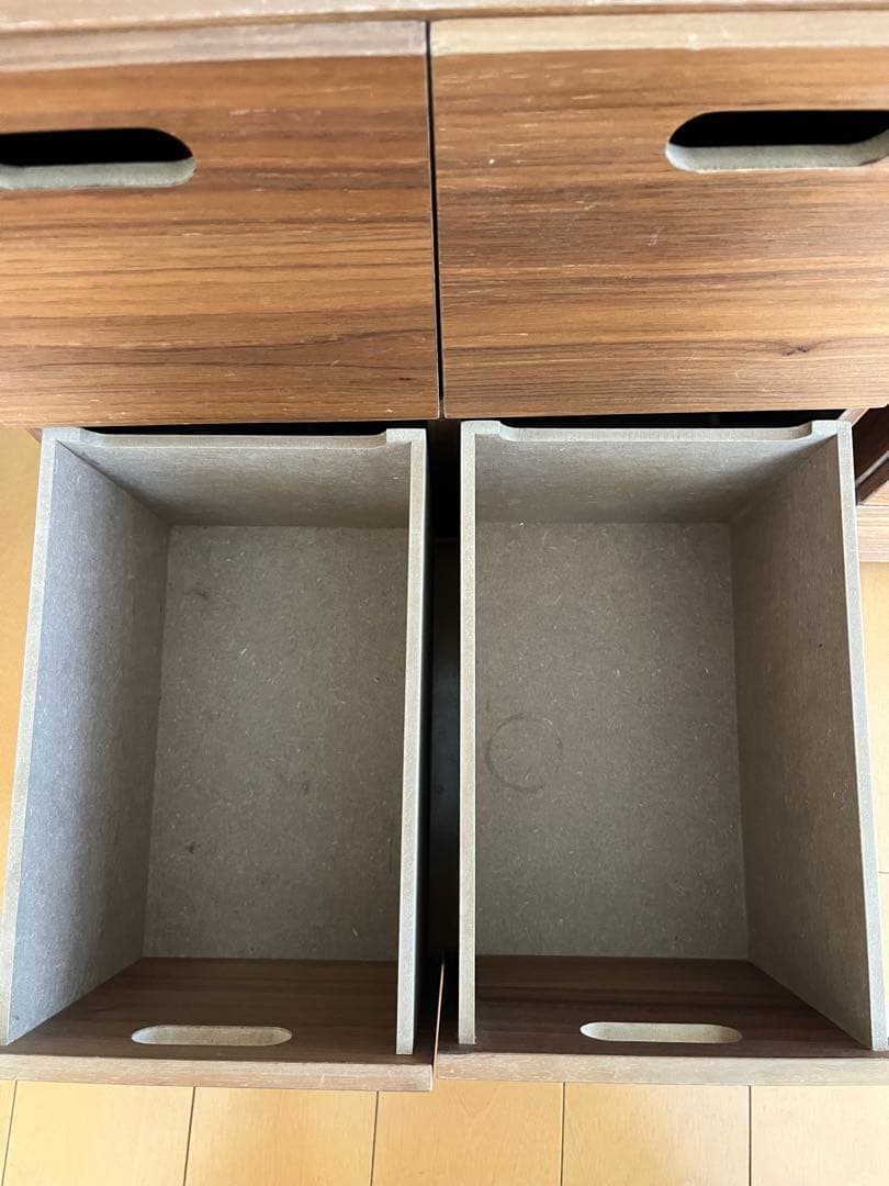 無印良品　スタッキングシェルフ2×3 ・スタッキングチェスト3点　ウォールナット