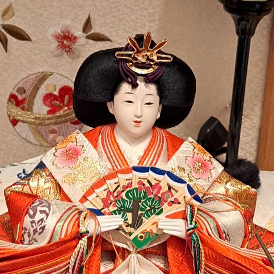 美品⭐お雛様⭐二人親王 コンパクト収納飾り