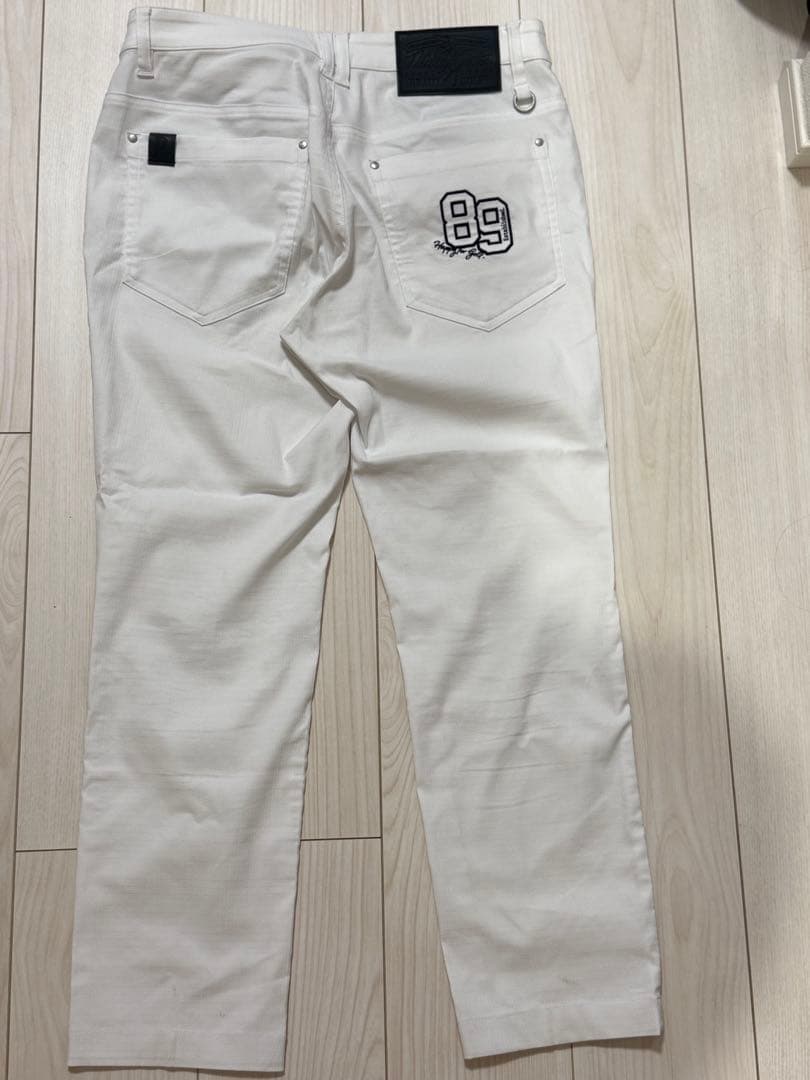 PGホワイトスリムフィットパンツ