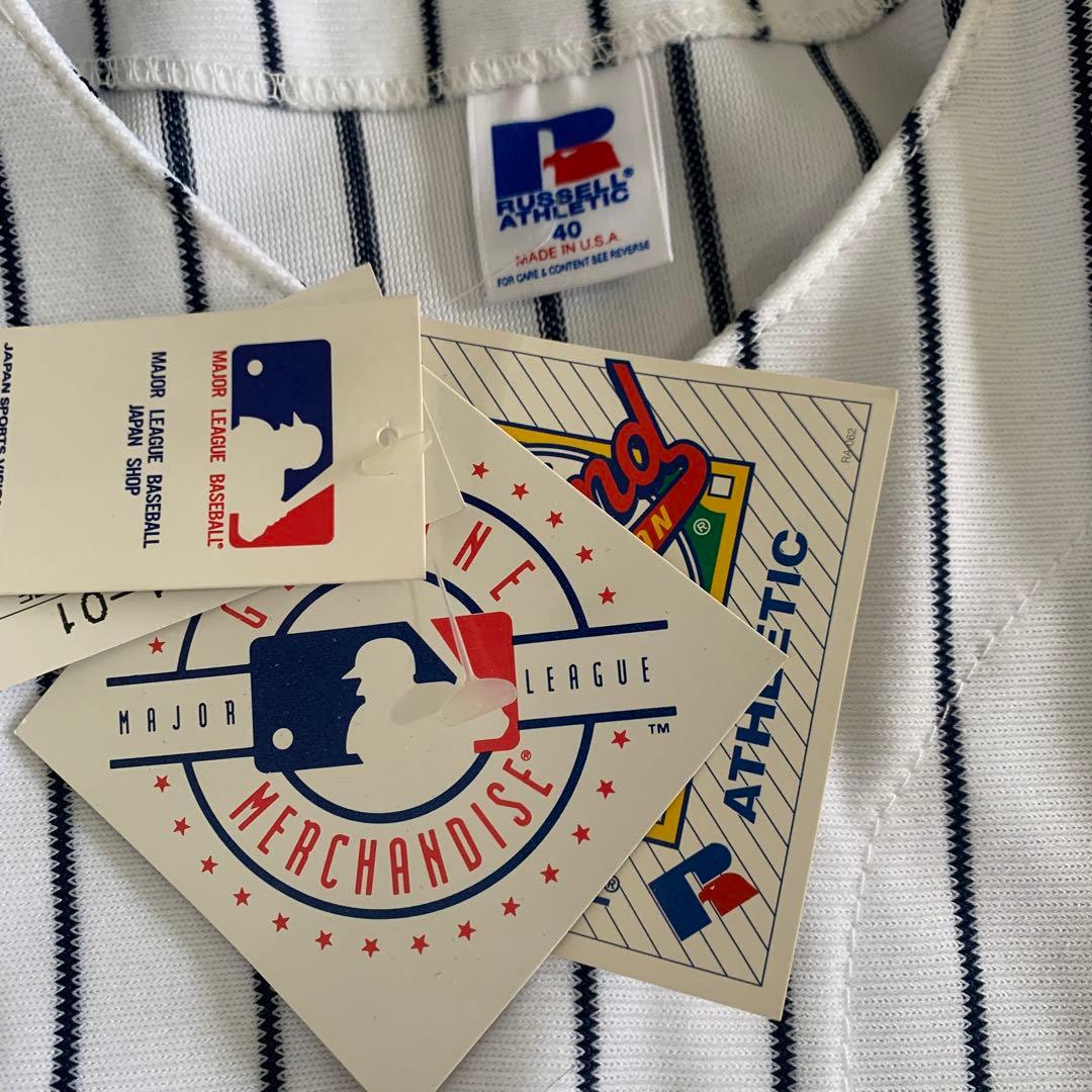 90s MLB ニューヨーク ヤンキース ラッセル ユニフォーム　未使用