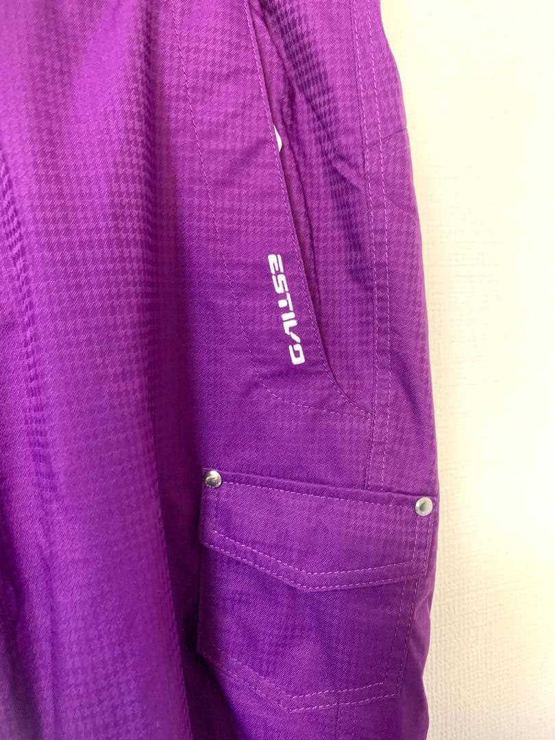 ESTIVOエスティボ スキースノボ ウェア パープル ボトムス パンツ 美品①