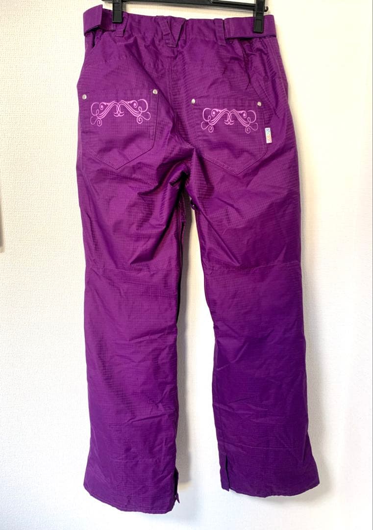 ESTIVOエスティボ スキースノボ ウェア パープル ボトムス パンツ 美品①