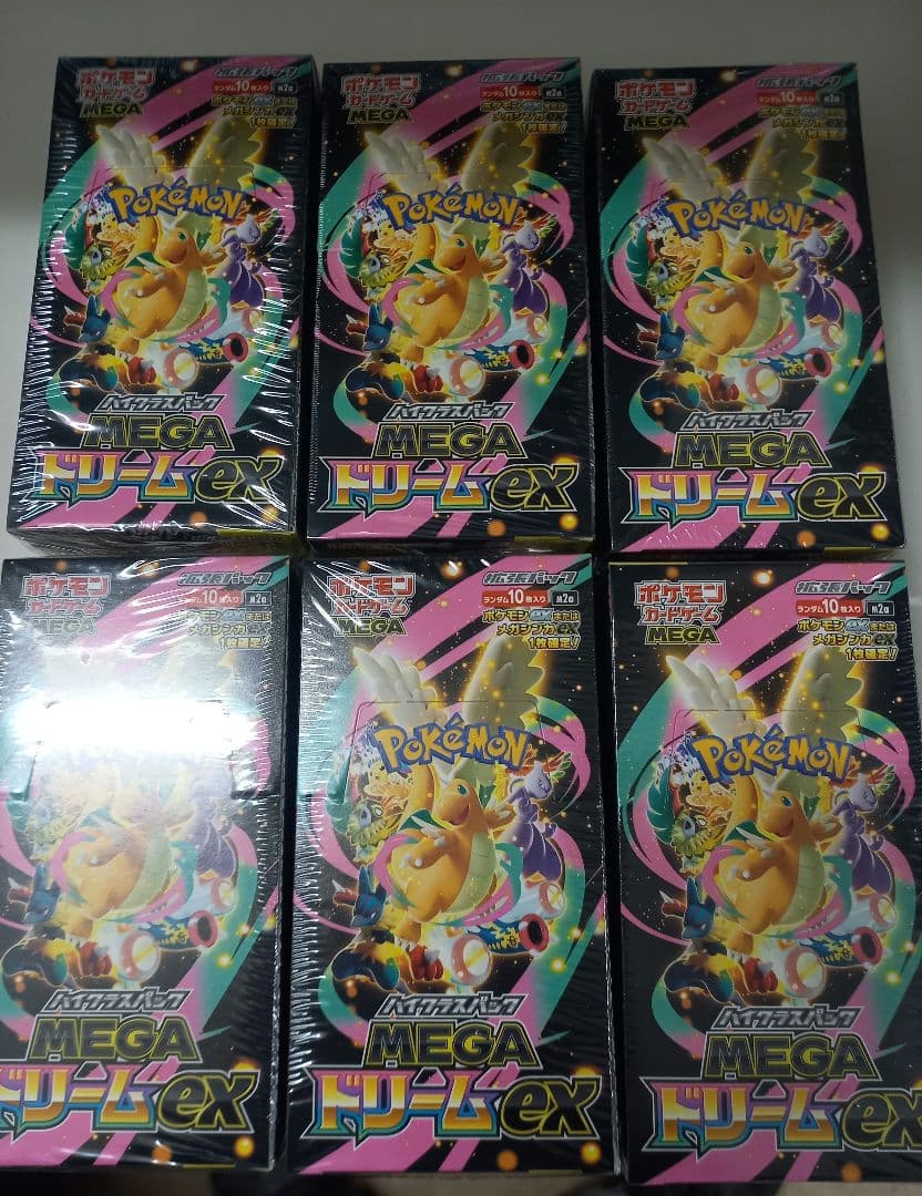 ポケモンカード　MEGAドリームex6箱