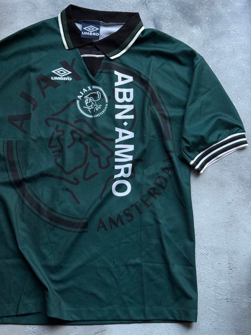 最終値下げ 希少 UMBRO アヤックス 95-96 アウェイ ゲームシャツ